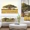 Designart - Acacia Tree on African Plain - Oversized African Landscape Canvas Art